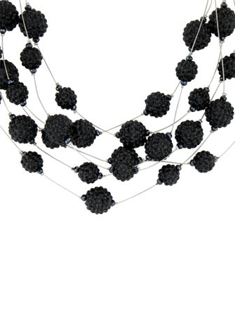 Kenneth Jay Lane Beaded Crystal Multistrand Necklace