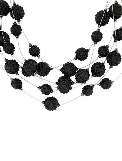 Kenneth Jay Lane Beaded Crystal Multistrand Necklace
