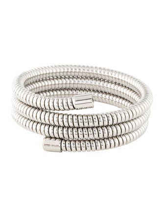 Kenneth Jay Lane Ribbed Coil Bangle Bracelet