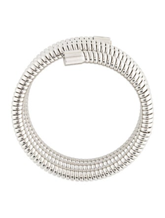 Kenneth Jay Lane Ribbed Coil Bangle Bracelet
