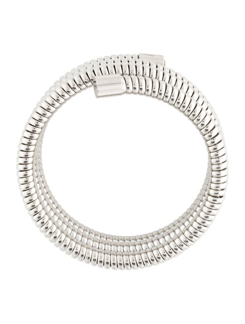 Kenneth Jay Lane Ribbed Coil Bangle Bracelet