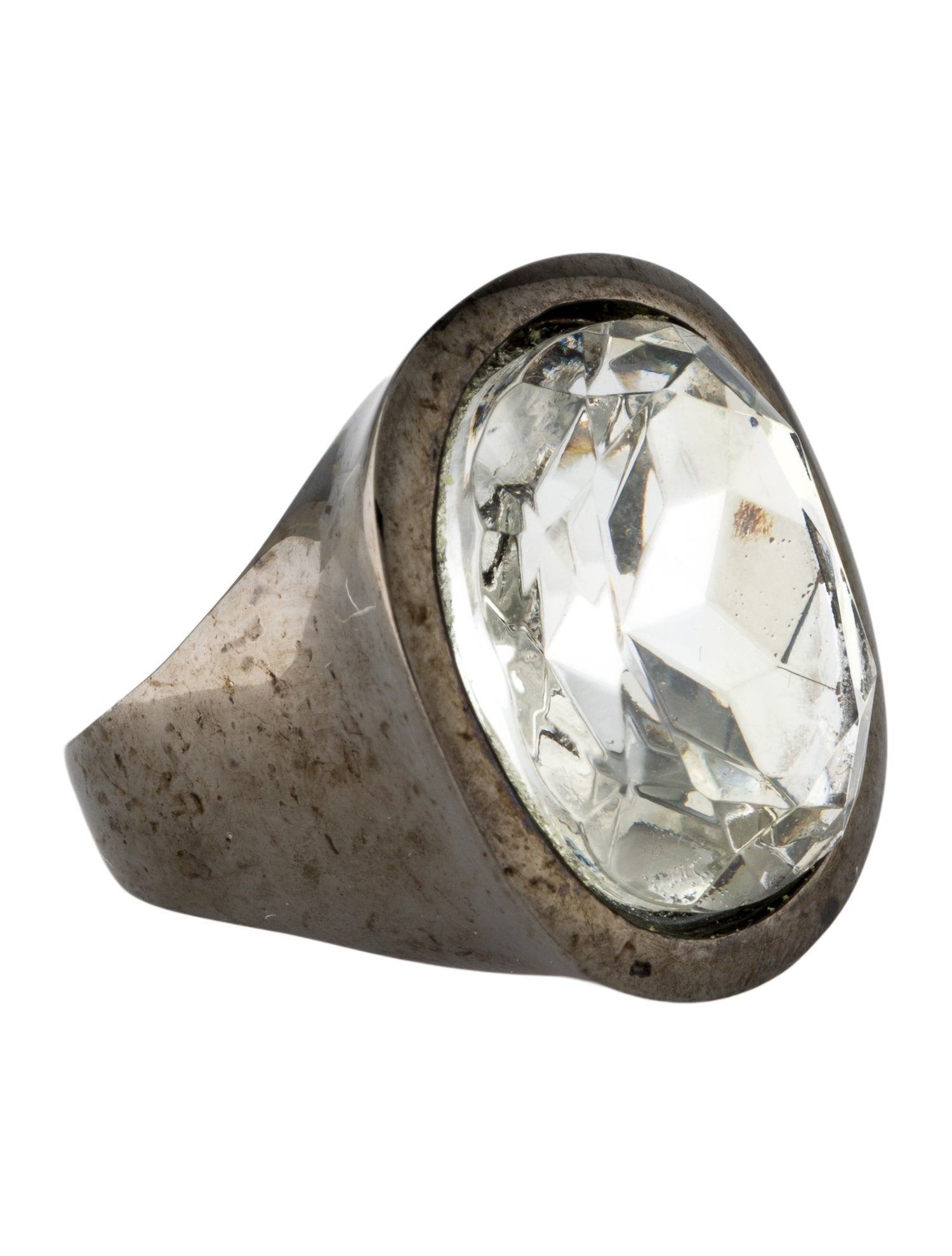 Kenneth Jay Lane Crystal Cocktail Ring