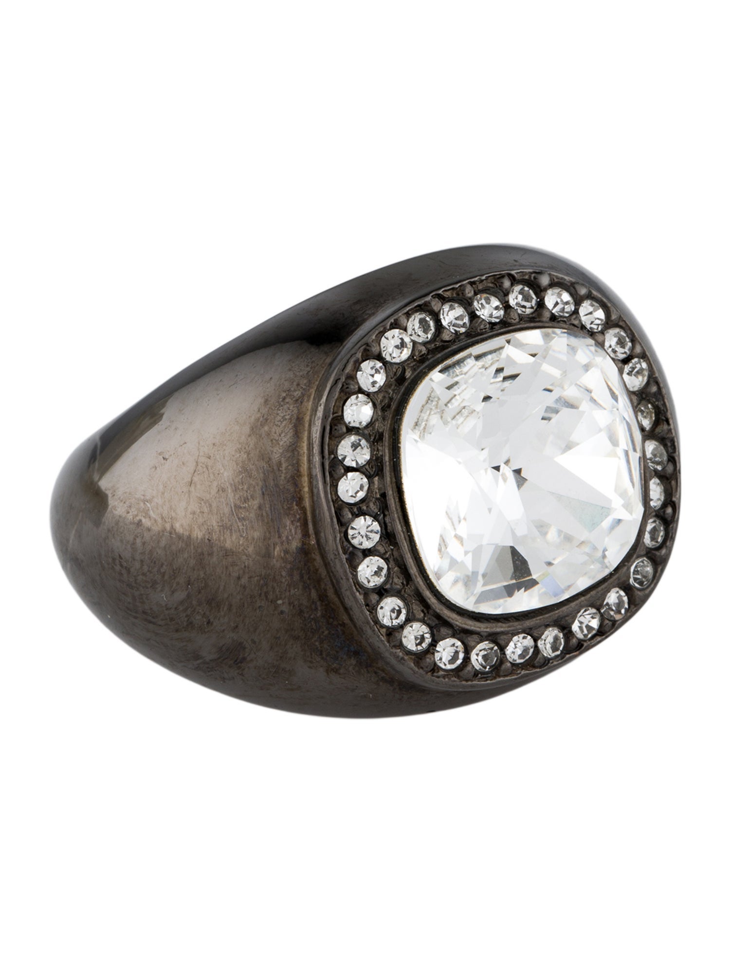 Kenneth Jay Lane Crystal Dome Ring