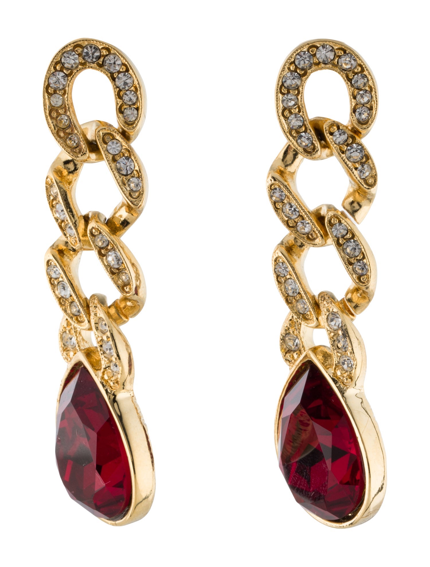 Kenneth Jay Lane Crystal Clip-On Earrings
