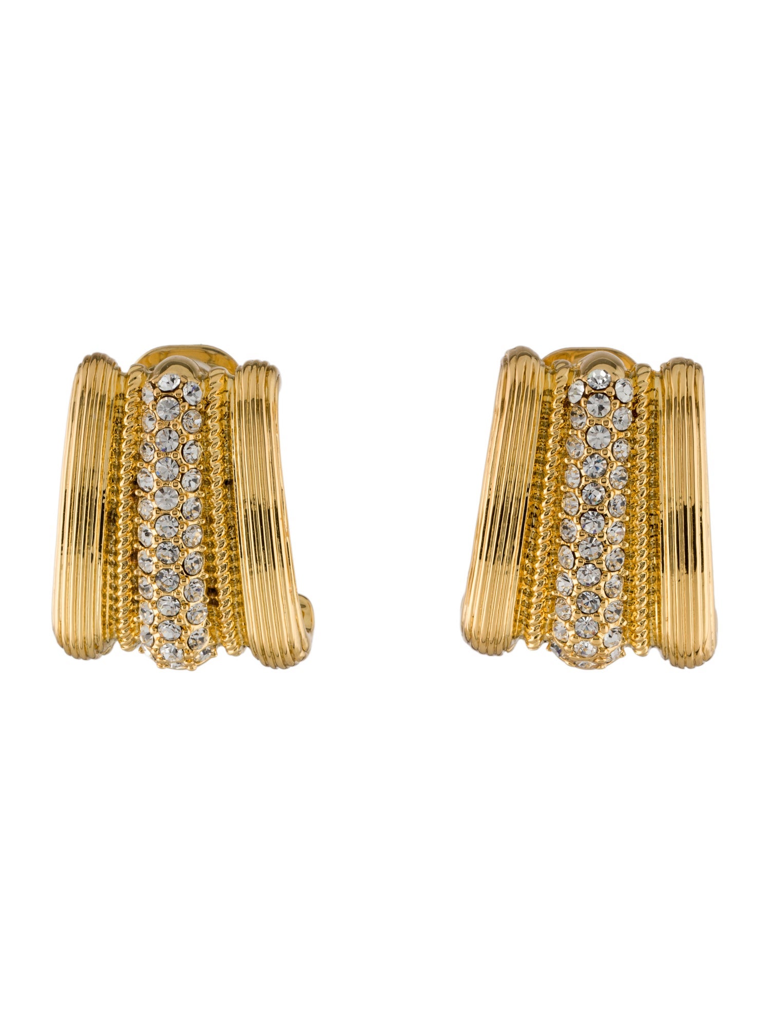 Kenneth Jay Lane Crystal Clip-On Earrings