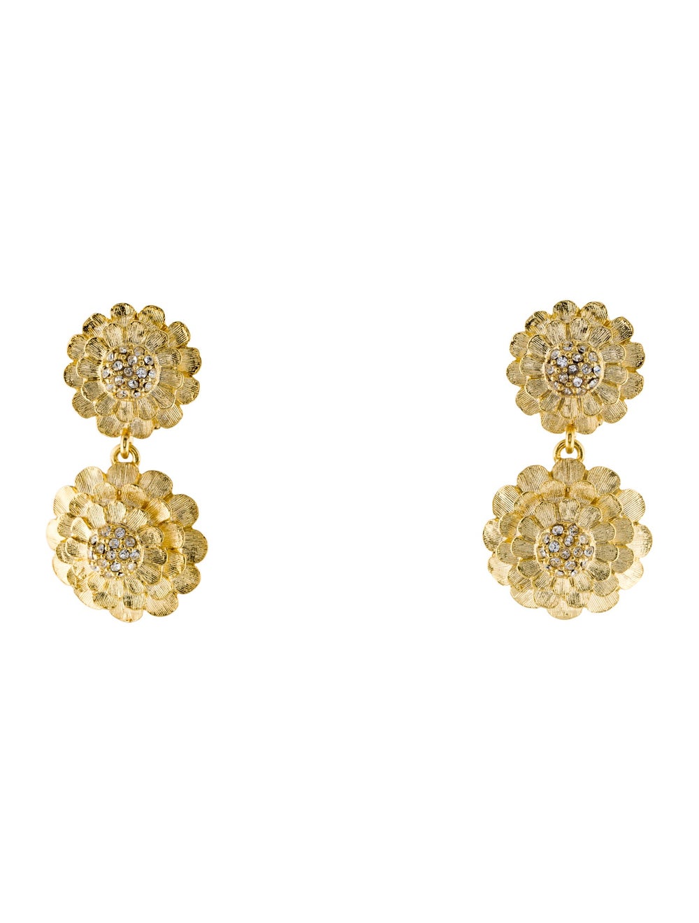 Kenneth Jay Lane Gold-Tone Metal & Crystal - image 1