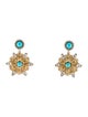 Kenneth Jay Lane Crystal & Resin Clip-On Drop Earrings