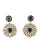 Kenneth Jay Lane Crystal & Resin Clip-On Earrings