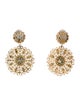 Kenneth Jay Lane Crystal & Resin Clip-On Earrings