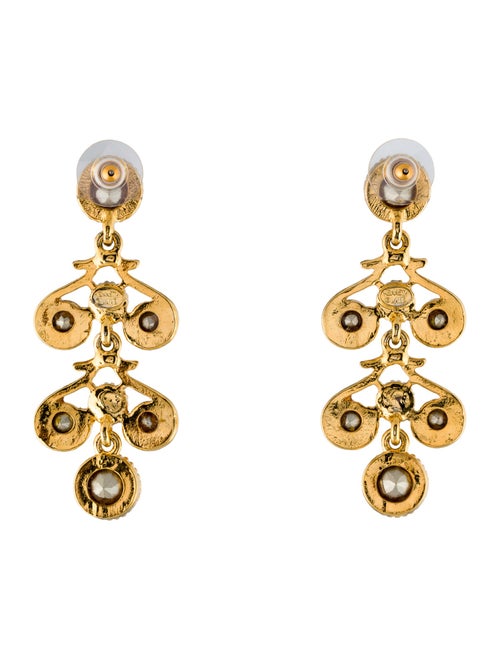 Kenneth Jay Lane Crystal Drop Earrings