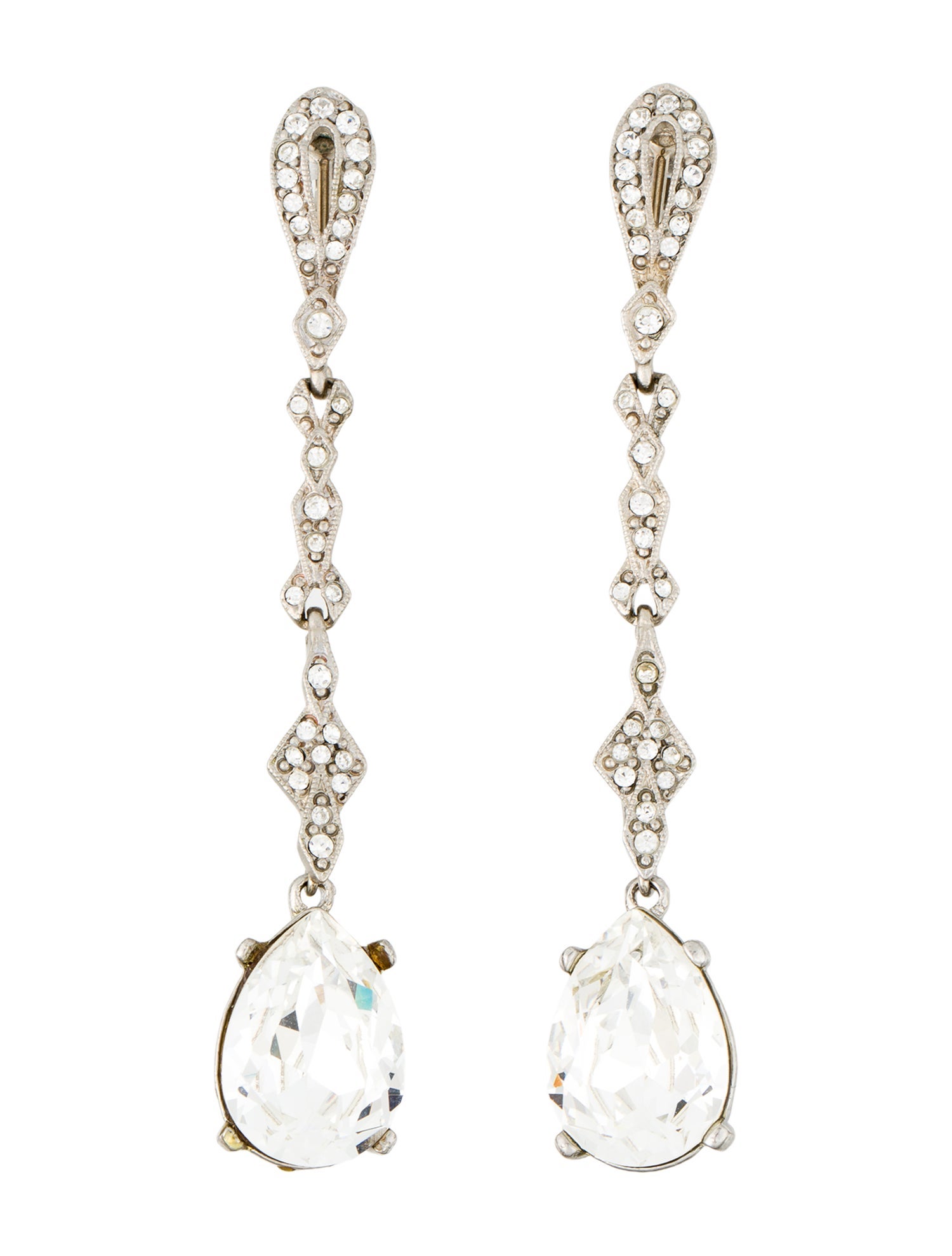 Kenneth Jay Lane Crystal Drop Earrings
