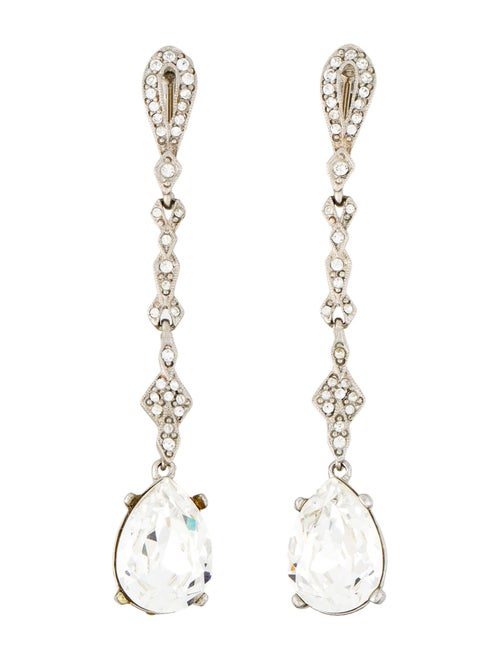 Kenneth Jay Lane Crystal Drop Earrings