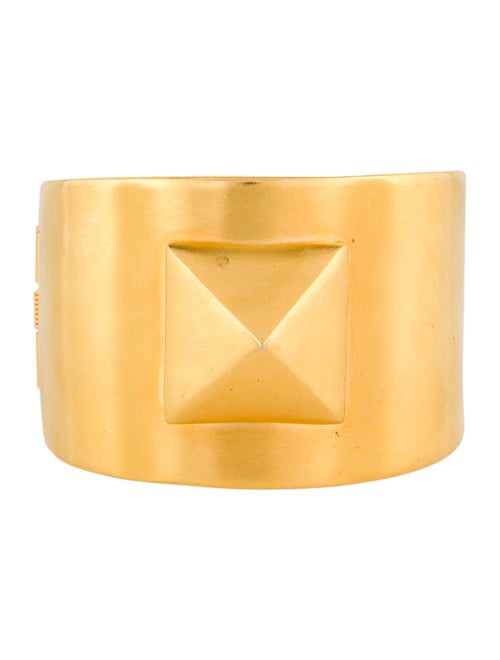 Kenneth Jay Lane Stud Hinged Cuff Bracelet