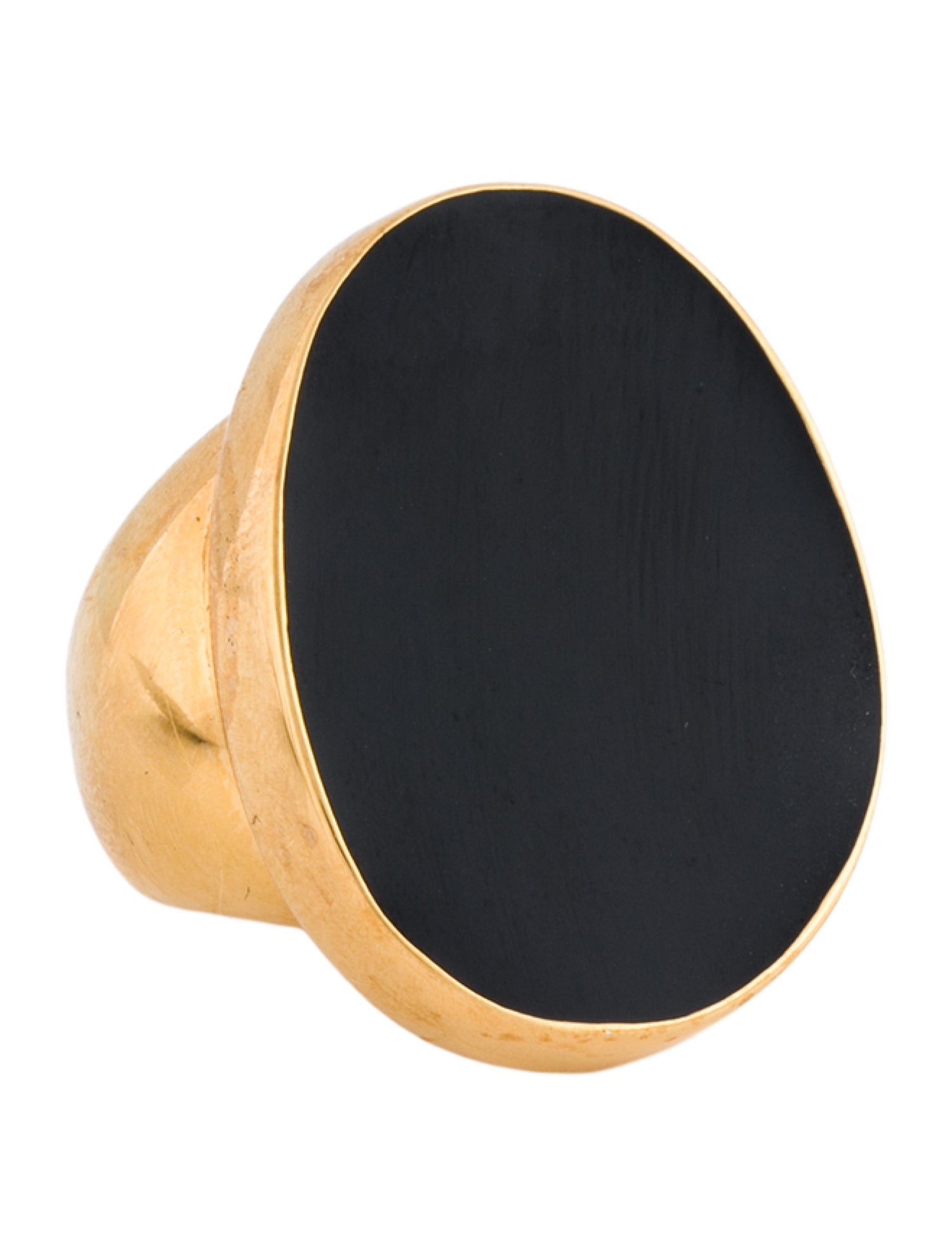 Kenneth Jay Lane Enamel Kidney Cocktail Ring