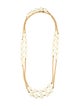 Kenneth Jay Lane Resin Beaded Extra Long Station Necklace