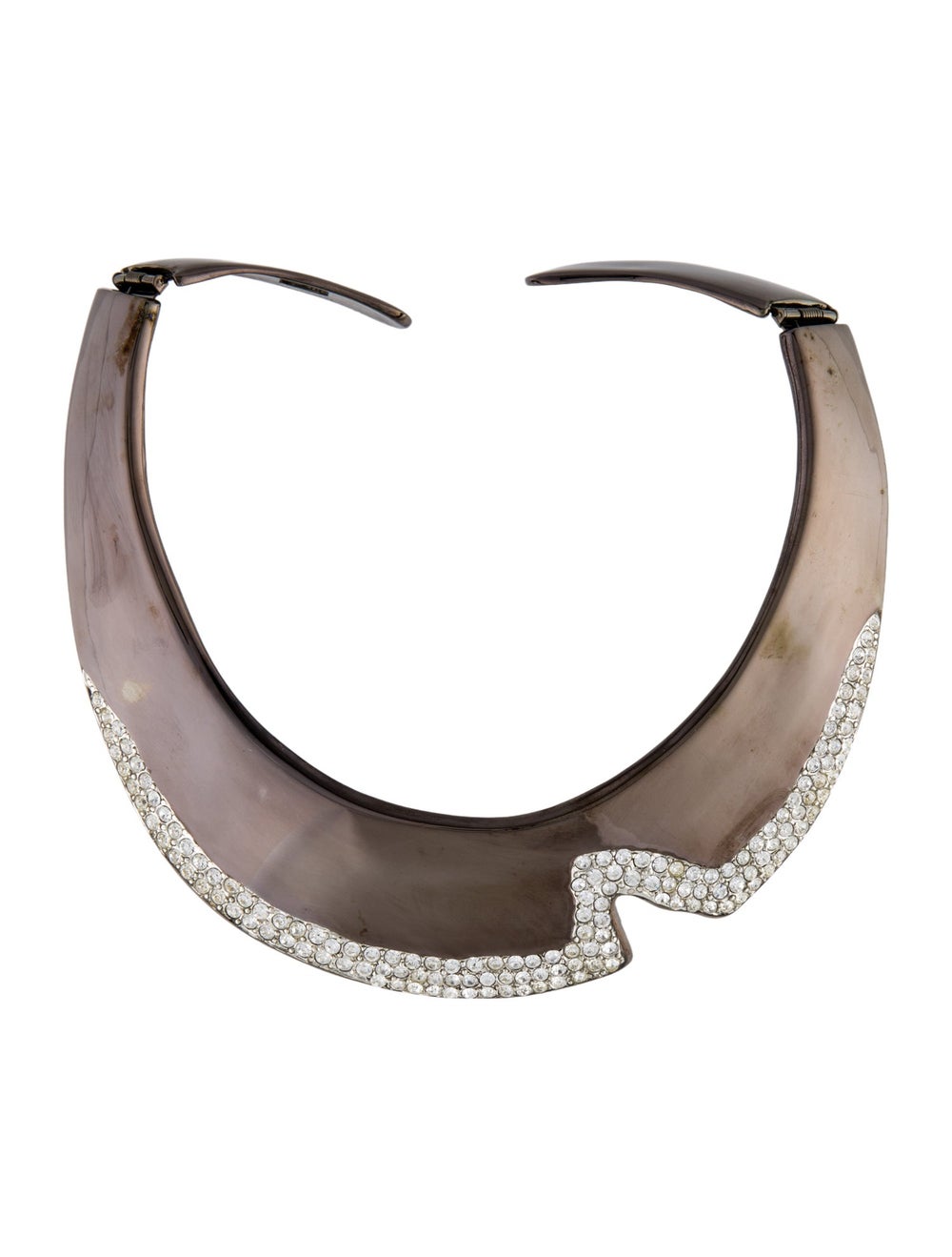 Kenneth Jay Lane Gunmetal & Crystal - image 1