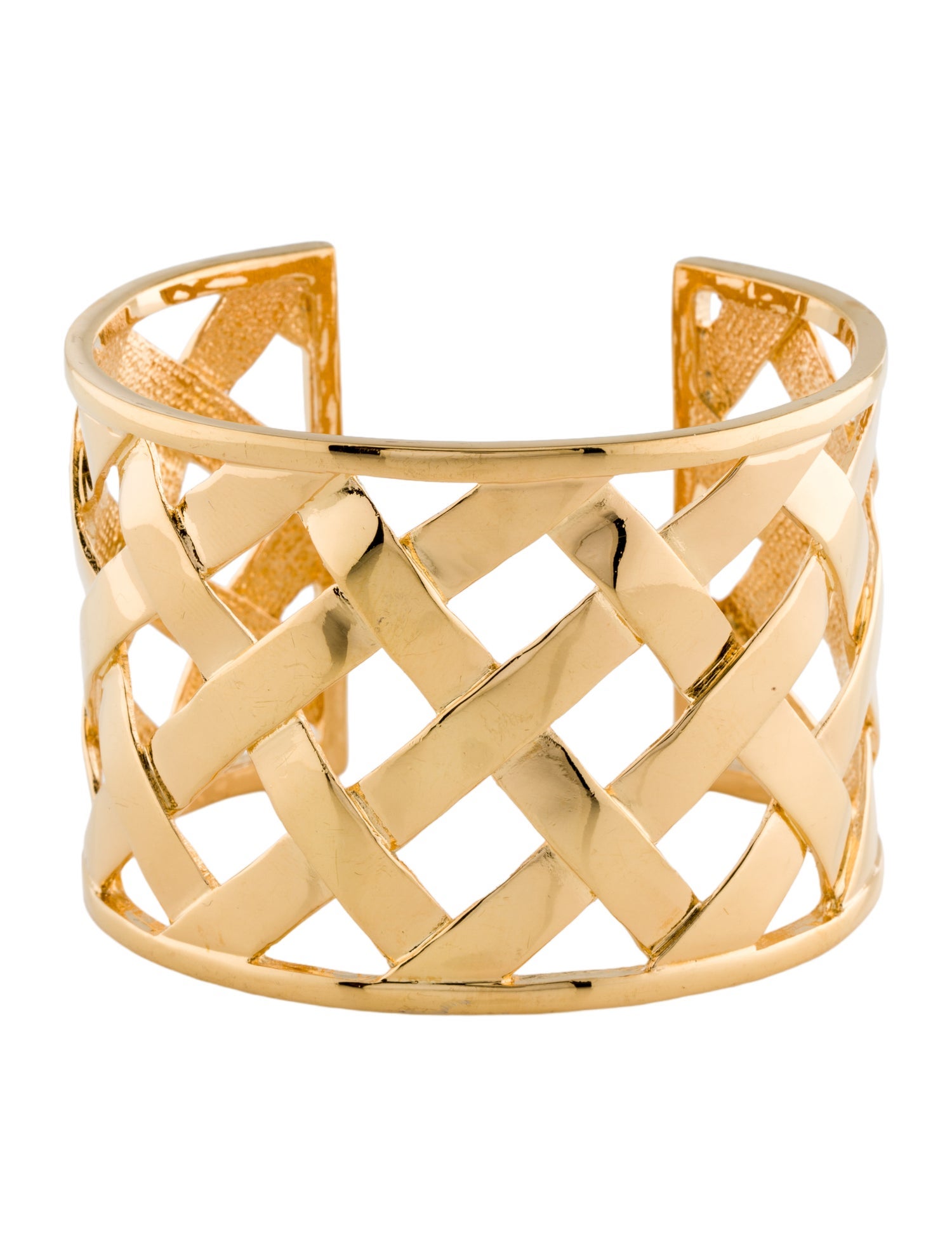 Kenneth Jay Lane Basketweave Cuff Bracelet