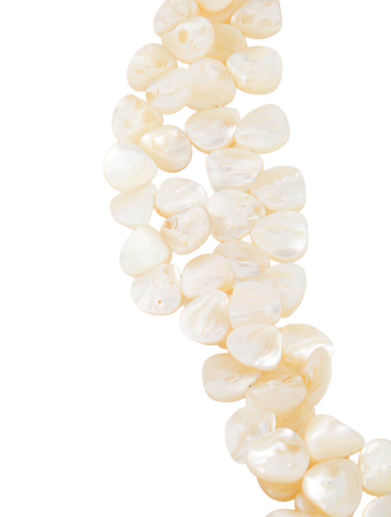 Kenneth Jay Lane Mother Of Pearl Double Strand Necklace