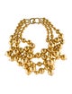 Kenneth Jay Lane Triple Row Polished Gold Bead Multistrand Necklace