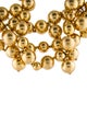Kenneth Jay Lane Triple Row Polished Gold Bead Multistrand Necklace