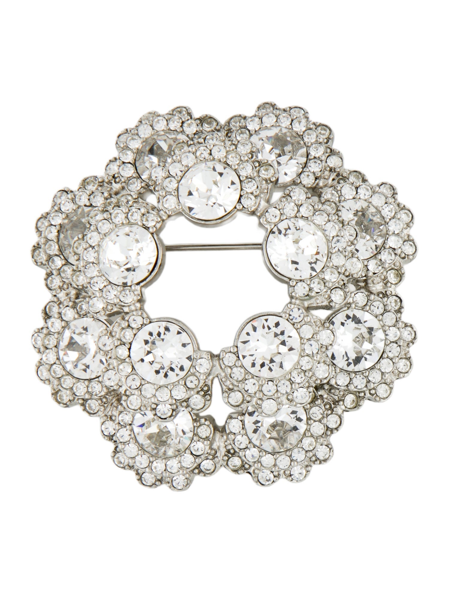 Kenneth Jay Lane Crystal Pin Brooch