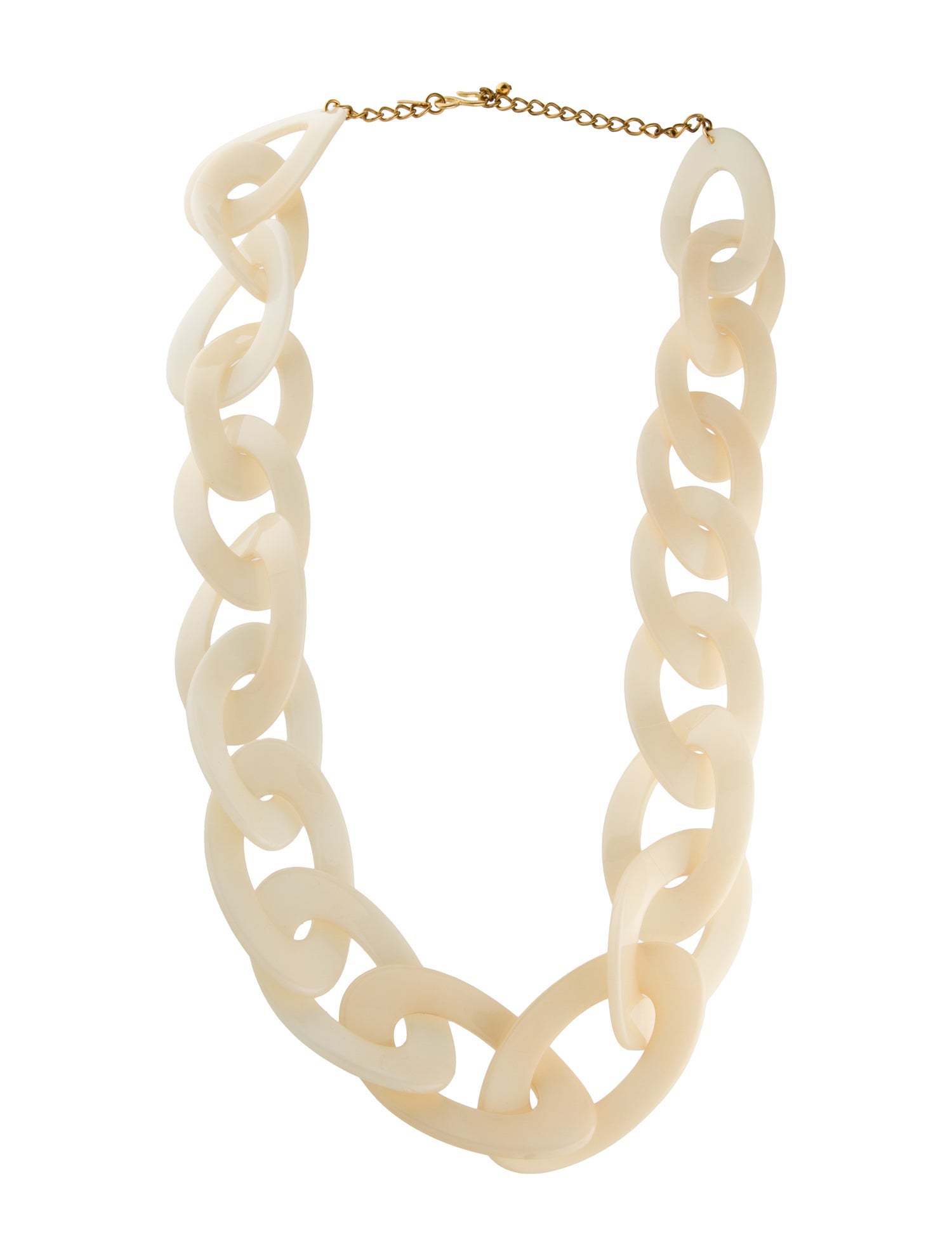 Kenneth Jay Lane Resin Link Collar Necklace