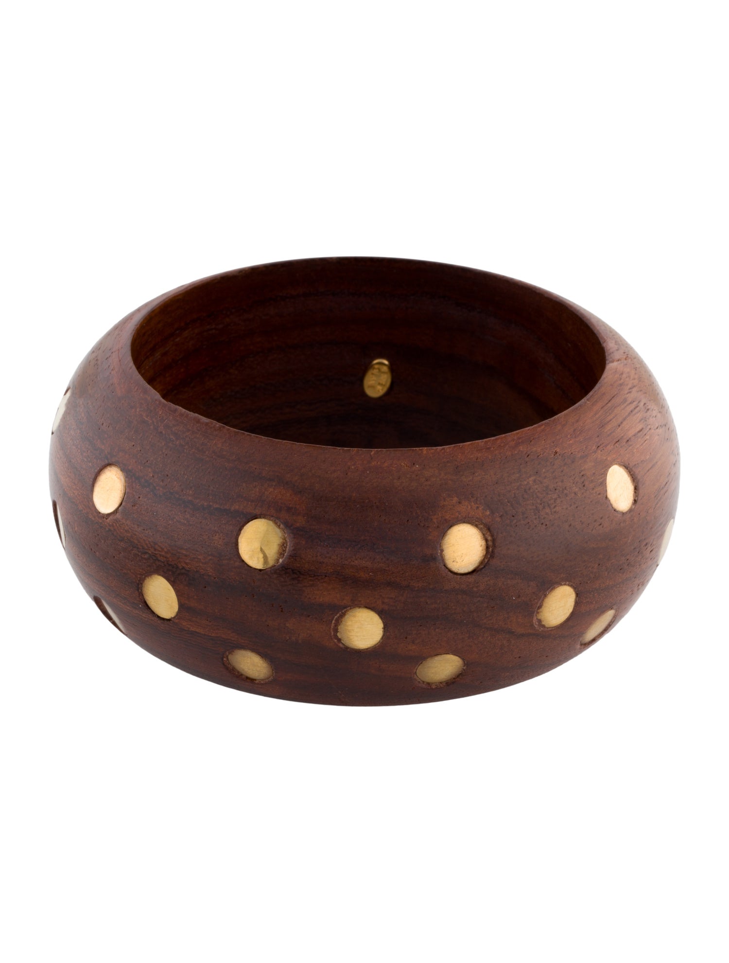 Kenneth Jay Lane Wooden & Dots Bangle Bracelet