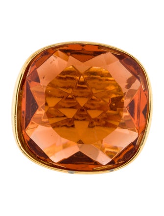 Kenneth Jay Lane Crystal Cocktail Ring