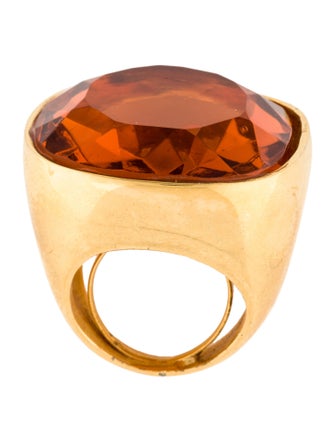 Kenneth Jay Lane Crystal Cocktail Ring