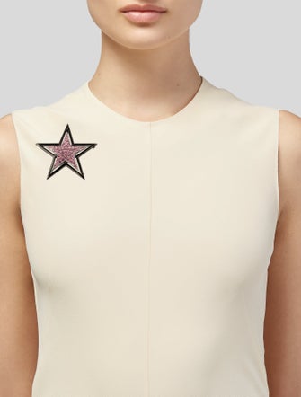 Kenneth Jay Lane Crystal Star Pendant Brooch