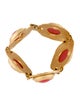 Kenneth Jay Lane Resin Cabochons Link Bracelet