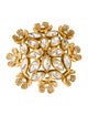 Kenneth Jay Lane Crystal Flower Brooch Pin