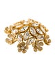 Kenneth Jay Lane Crystal Flower Brooch Pin