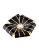 Kenneth Jay Lane x Nina Ricci Crystal & Enamel Flower Pin Brooch