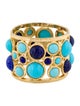 Kenneth Jay Lane Resin Cabochon Hinged Cuff Bracelet