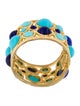 Kenneth Jay Lane Resin Cabochon Hinged Cuff Bracelet
