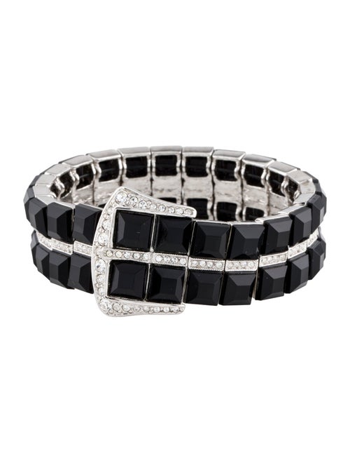 Kenneth Jay Lane Crystal & Resin Cuff Bracelet