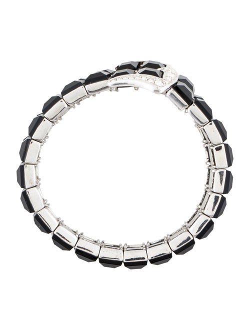 Kenneth Jay Lane Crystal & Resin Cuff Bracelet