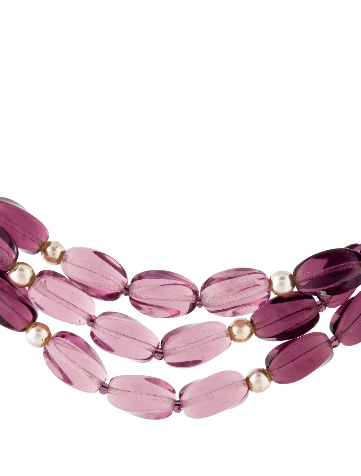 Kenneth Jay Lane Faux Pearl & Crystal Multistrand Necklace