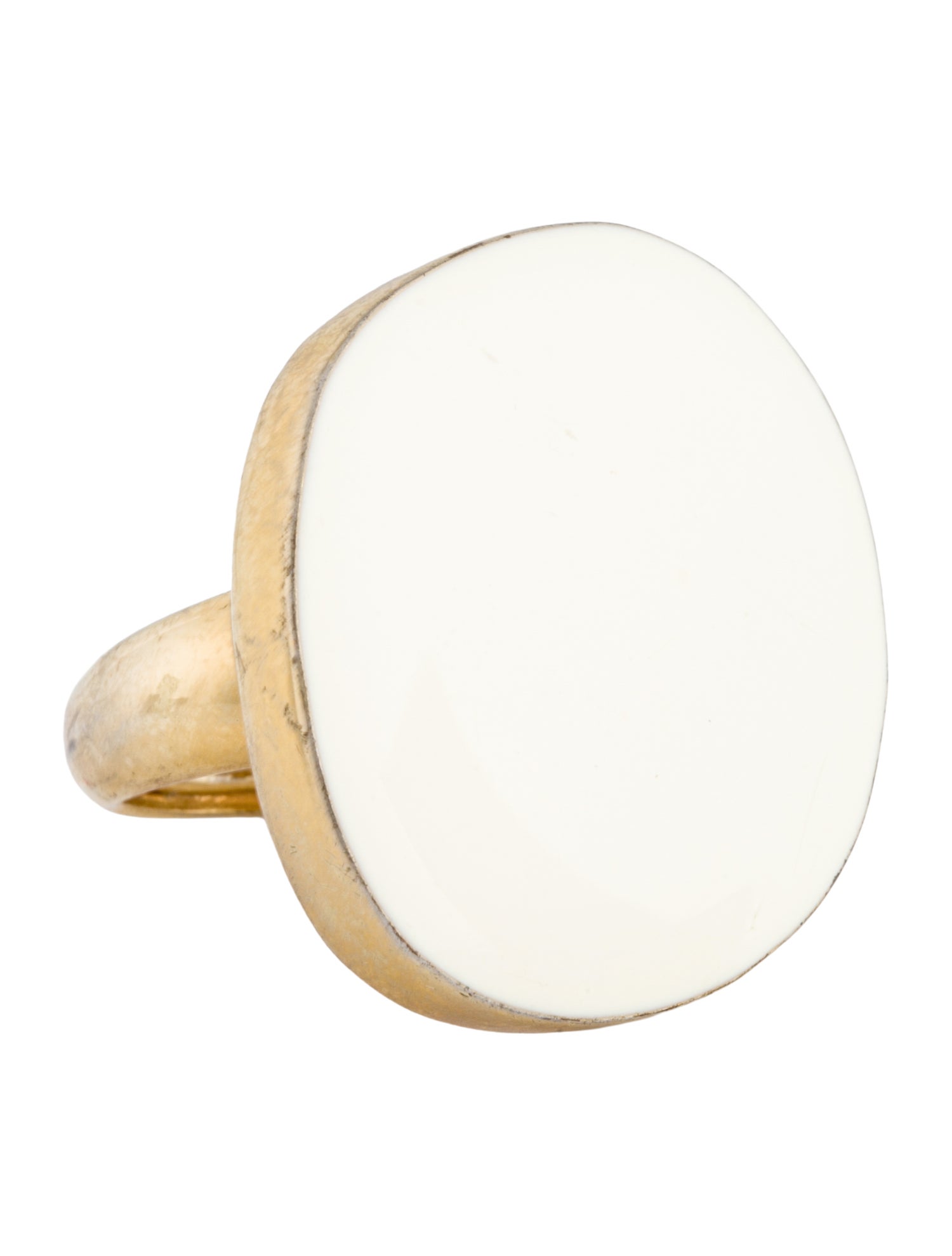 Kenneth Jay Lane Enamel Oblong Ring