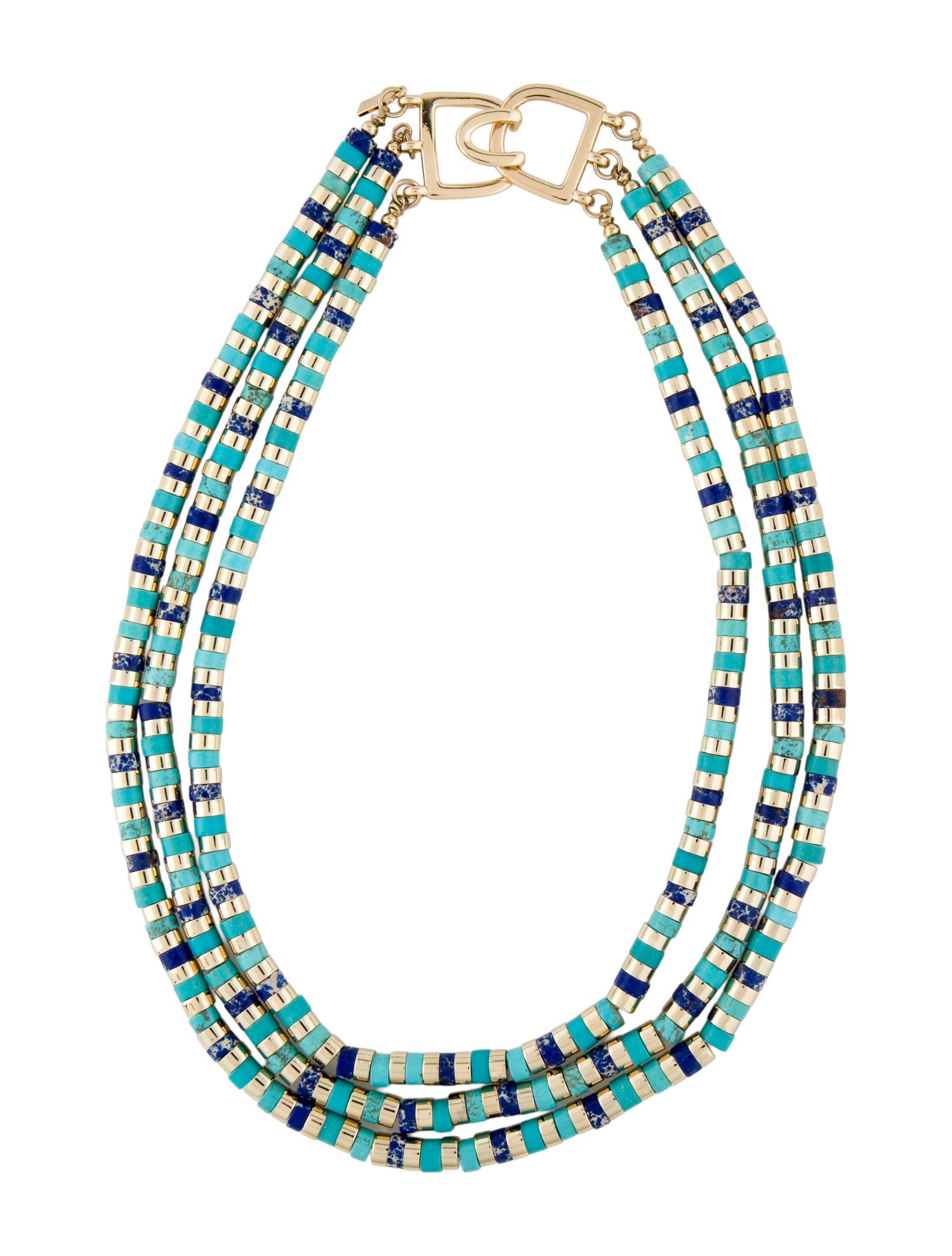 Kenneth Jay Lane Multi-Stone Multi-Strand Necklace