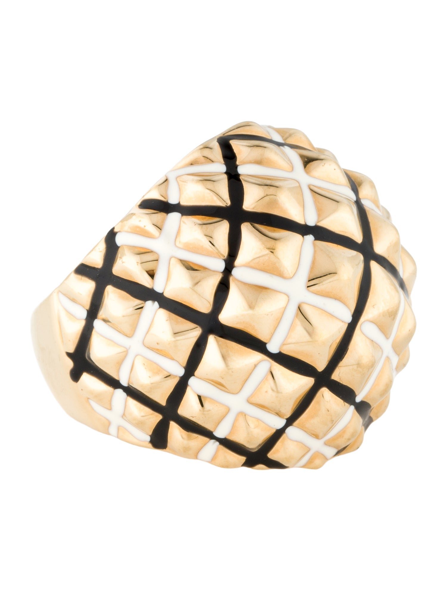 Kenneth Jay Lane Enamel Cocktail Ring