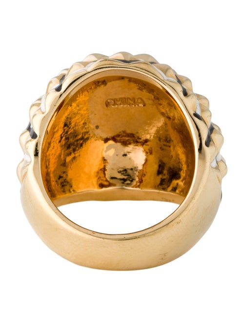 Kenneth Jay Lane Enamel Cocktail Ring