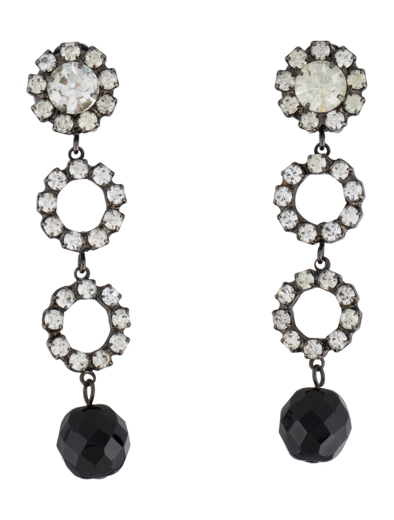 Kenneth Jay Lane Crystal Drop Earrings