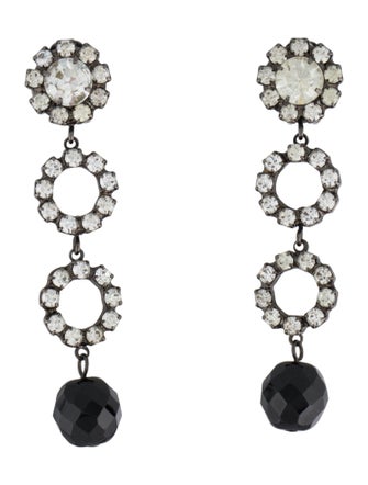 Kenneth Jay Lane Crystal Drop Earrings