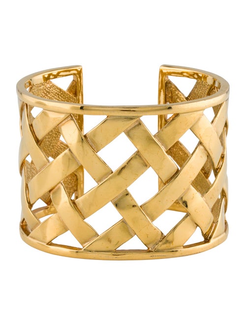 Kenneth Jay Lane Basketweave Cuff Bracelet