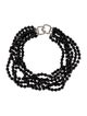 Kenneth Jay Lane Crystal Multistrand Bead Collar Necklace