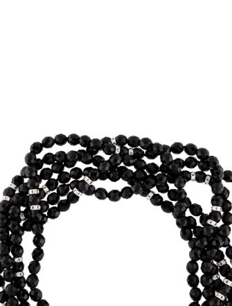 Kenneth Jay Lane Crystal Multistrand Bead Collar Necklace