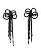 Kenneth Jay Lane Crystal Bow Clip-On Earrings