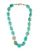 Kenneth Jay Lane Crystal & Bead Collar Necklace